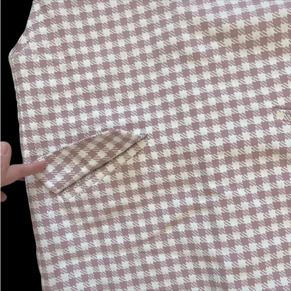 NWT Couture Brooch sz med Mauve Houndstooth Print Shift Dress - Picture 5 of 6